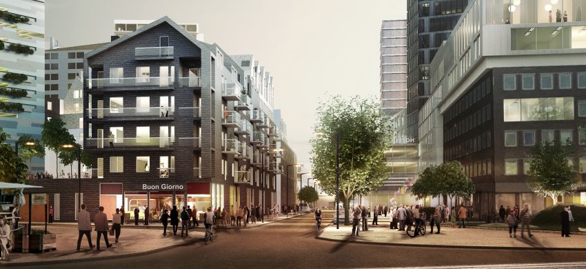 Visionsbild av Masthuggskajen.