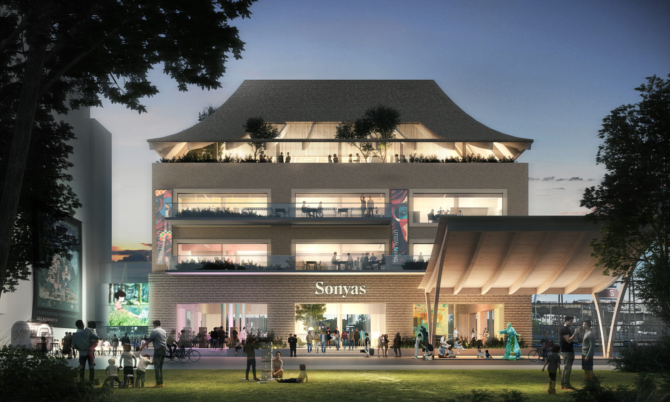 Visionsbild som visar Sonyas kulturhus