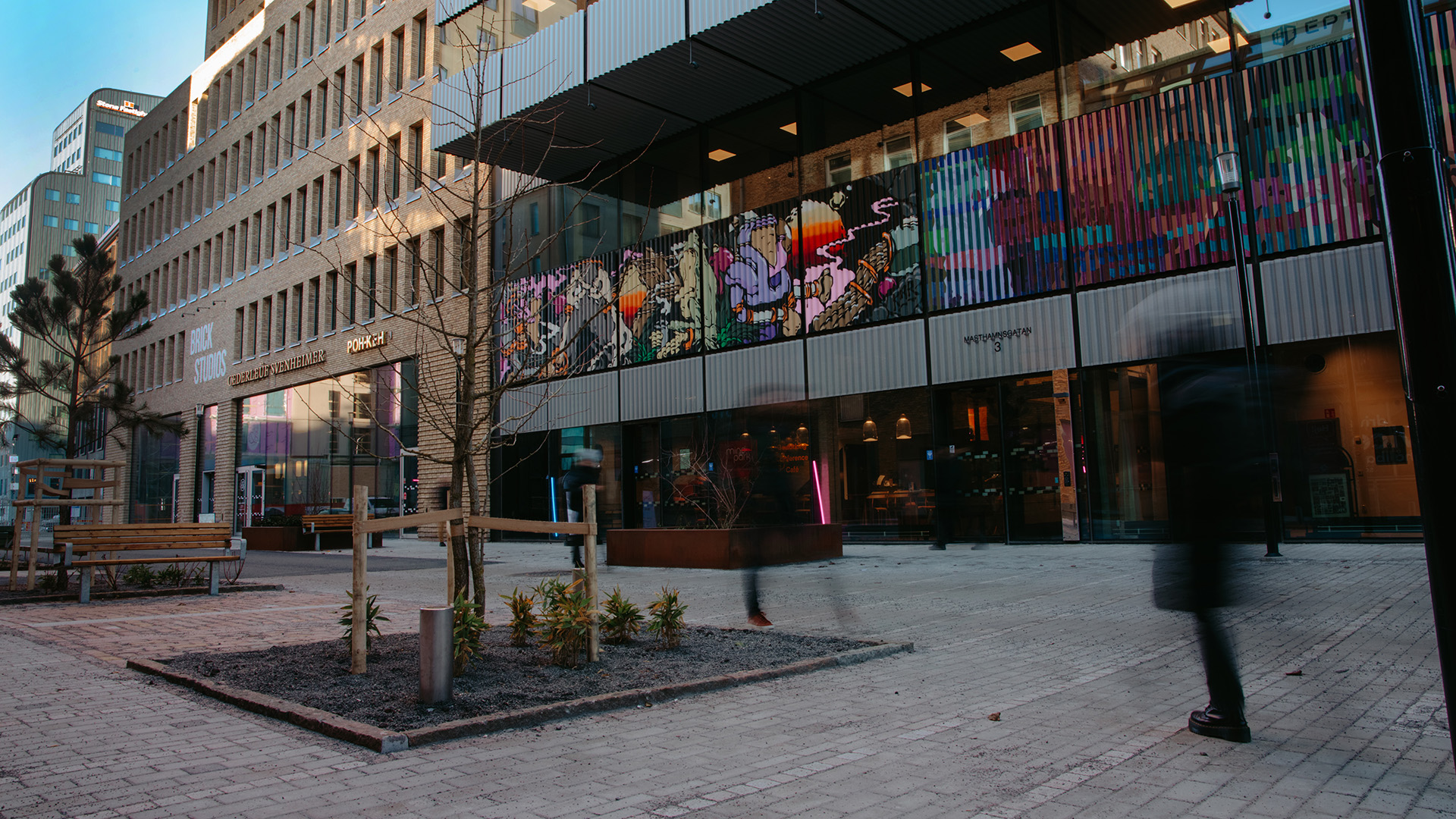Masthamnsgatan med planteringar