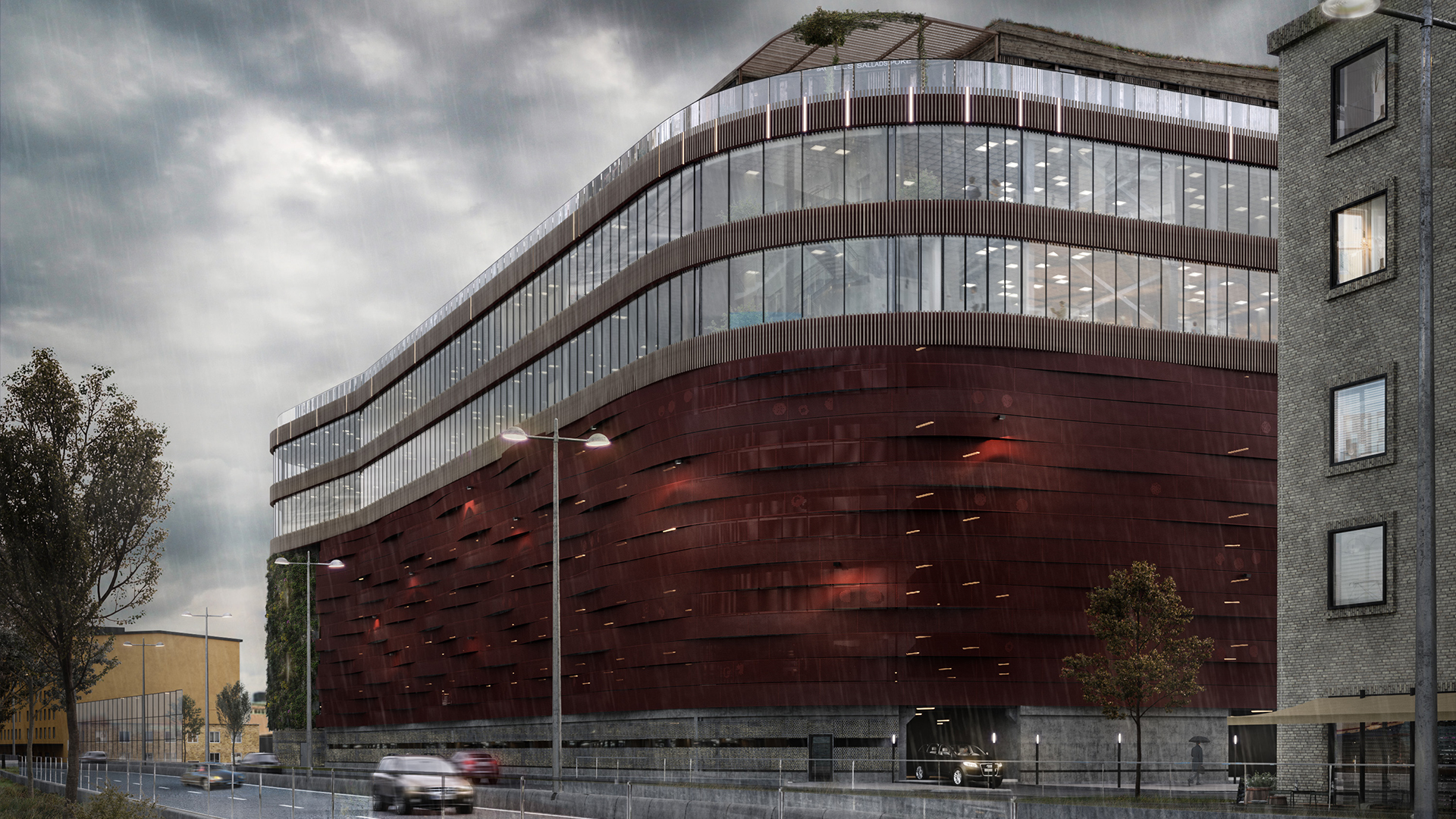 Visionsbild p-huset Masthugget Väst